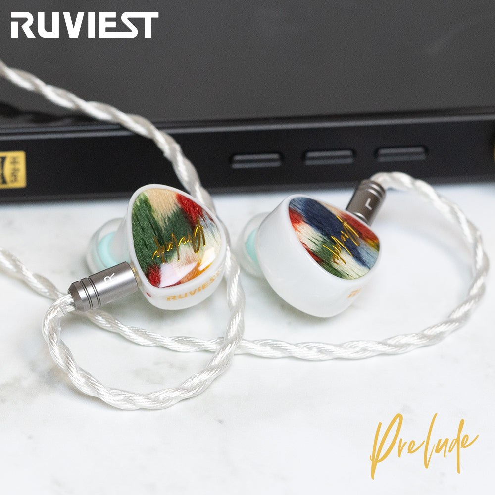RUVIEST Prelude 1 Dynamic + 6 Balanced Armature Hybrid HIFI In–Ear Monitor